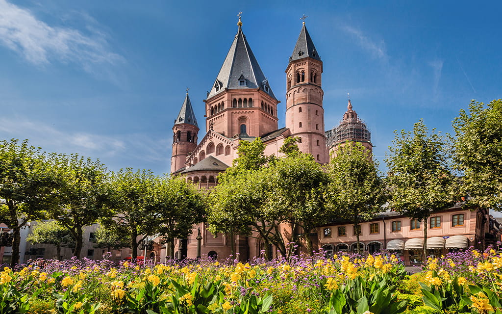 Der Mainzer Dom im Grünen