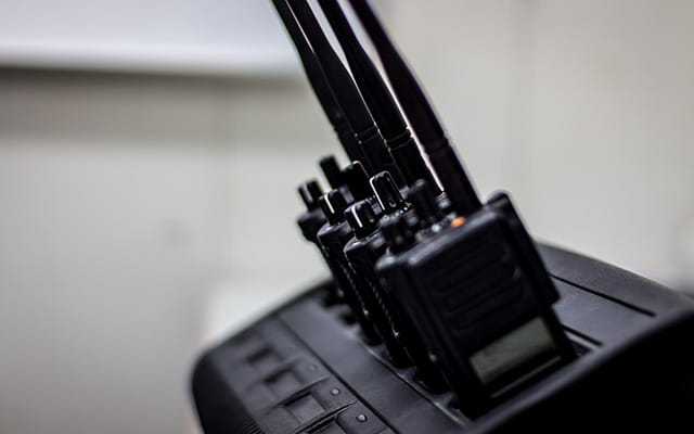 Funkgerte in einer Ladestation