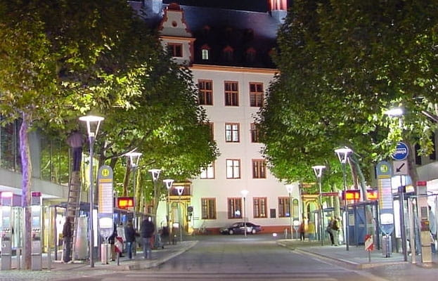 Beleuchtung_Alte Uni von Ludwigstraße_Mainz