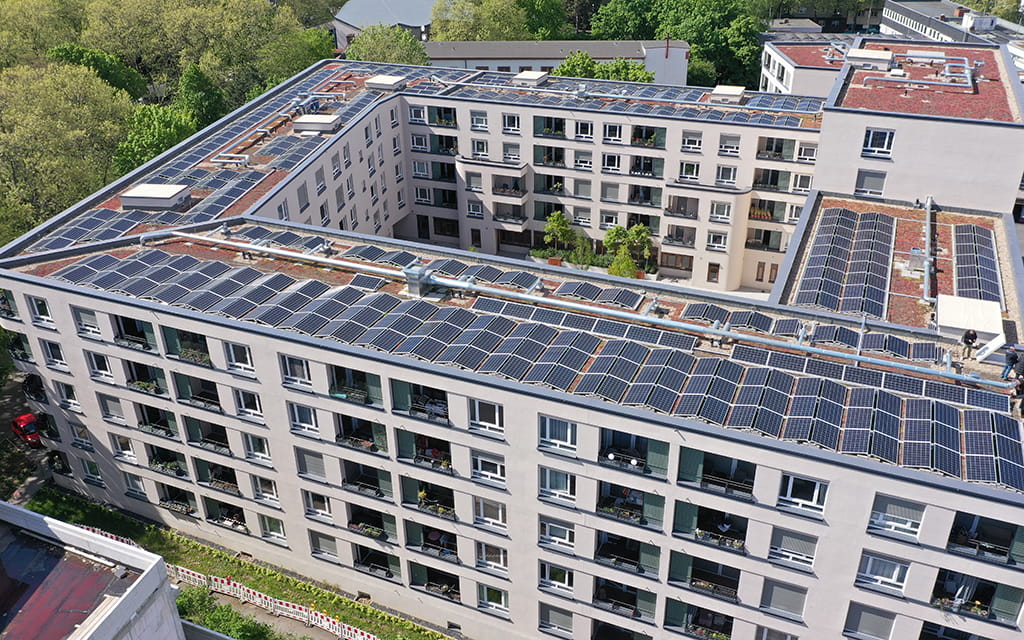 PV Anlagen auf einem Hausdach