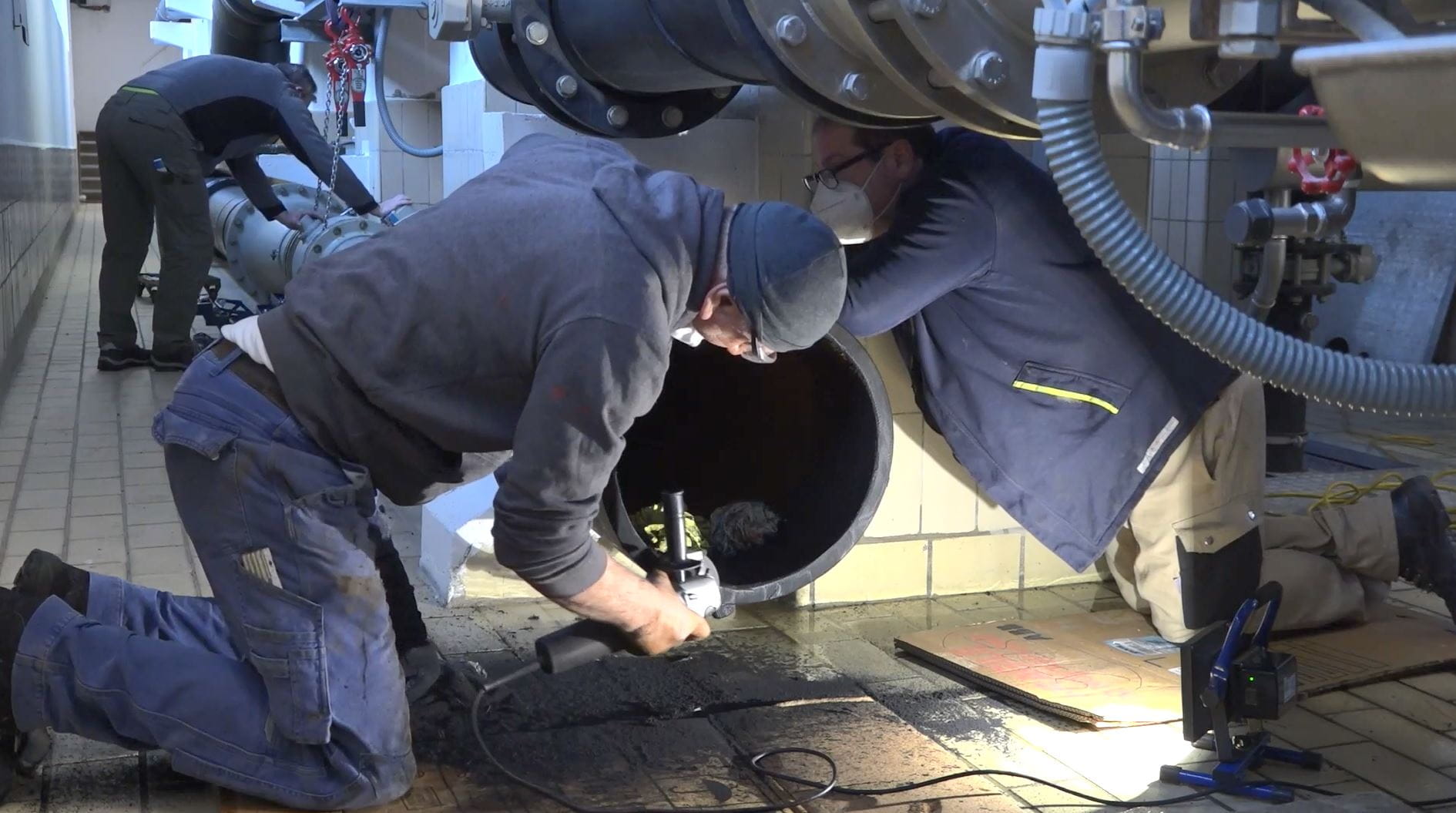 Statische Mischer für Wasserwerk Petersaue