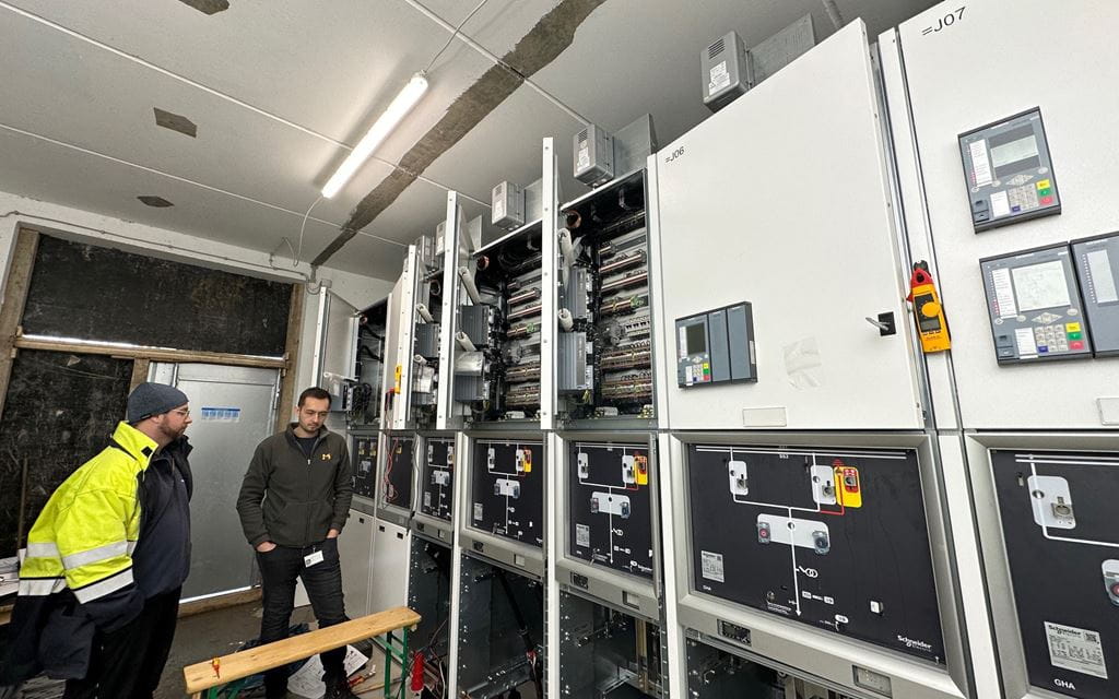 Umspannwerk Mainspitze: Schaltstation und Kabeleinzug